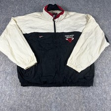 VINTAGE Chicago Bulls Reebok Windbreaker Jack...