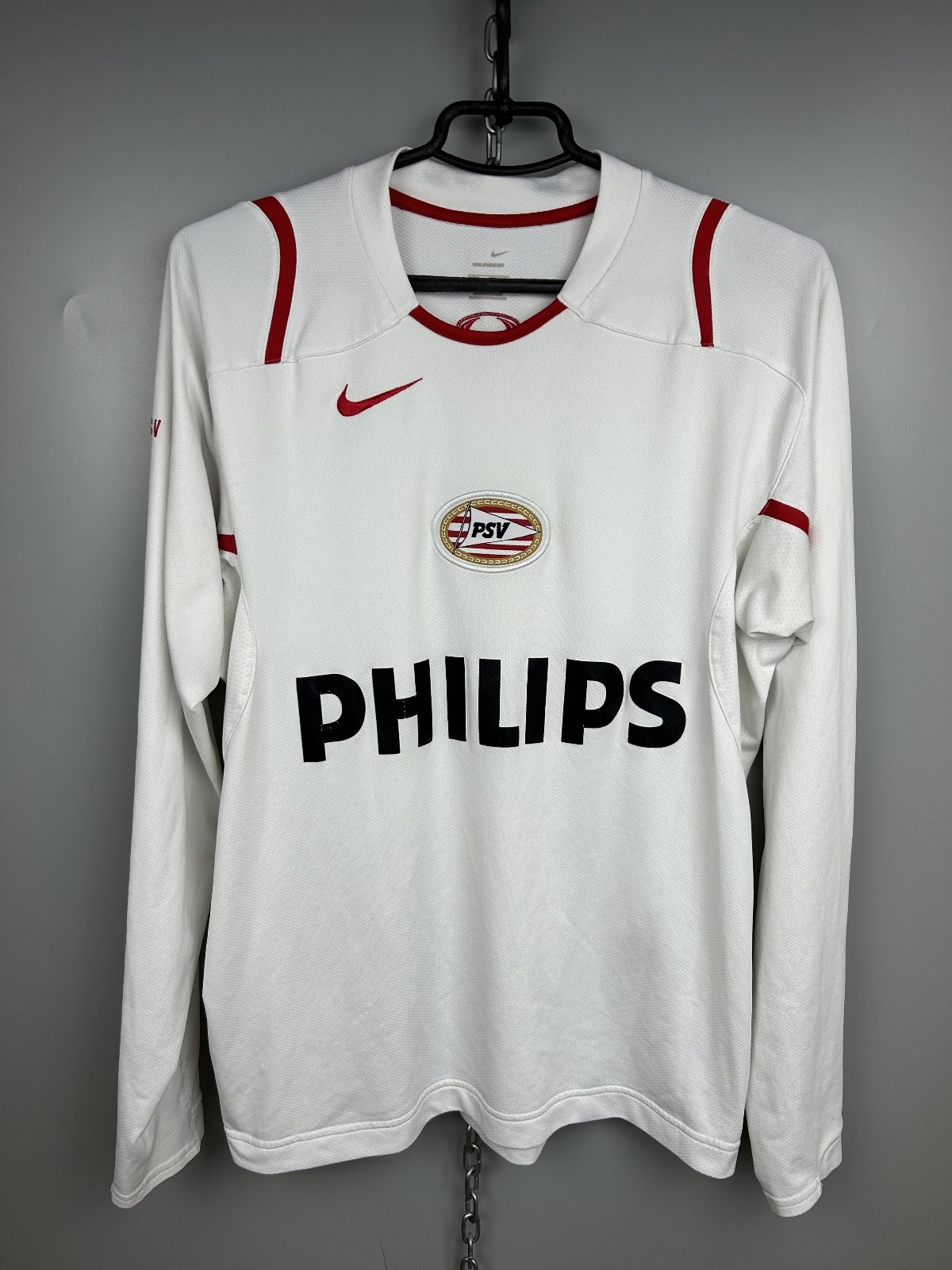 Vintage 2006 Nike PSV Eindhoven Football Sweatshirt Shirt Long Sleeve Soccer L