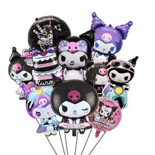 Kuromi Foil Balloons Sanrio Girls Party Decorations Birthday Balloons Supplies