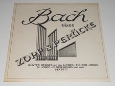 Günter Berger   Bach Ohne Zopf & Perücke LP...