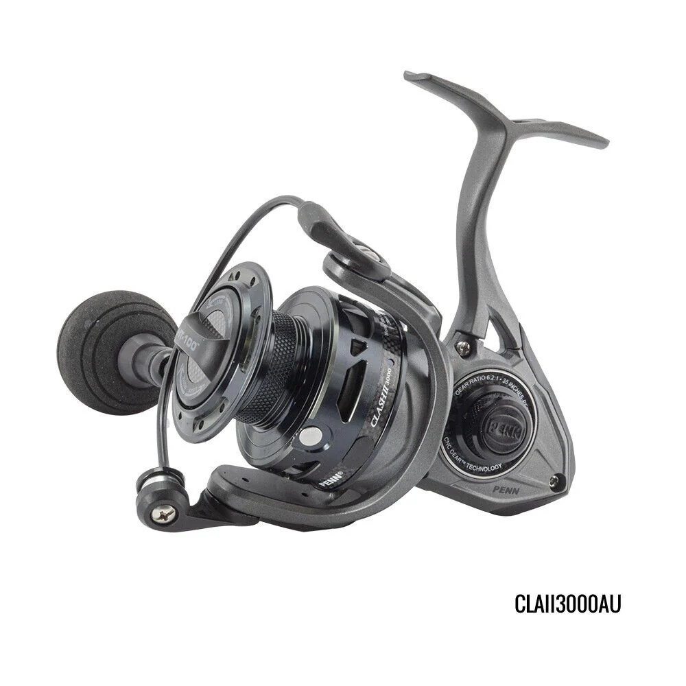 Penn Clash II  3000 Spinning Fishing Reel 1522158 Grey / Bla