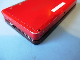 Nintendo 3DS Flame Red System w/Charger FREE Shipping!