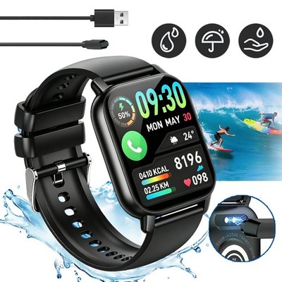 Smartwatch Fitnessuhr Gesundheitsuhr Smart Watch Wasserdicht HD IP68 Für Sport