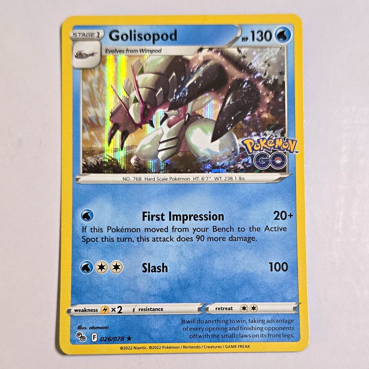25+ Golisopod 026/078 Pokémon GO for sale | Updated Oct 2026