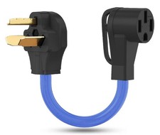 JL Gears NEMA 10-30P to 14-50R 1FT EV Charger AdapterCord 30 Amp Dryer to 50 Amp