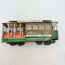 Vintage Tin Friction MUNICIPAL RAILWAY 504 Bay Taylor Trolley Great Condition.