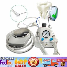 4-Hole Portable Dental Handpiece Compressor Turbine Unit 3 Way Air Water Syringe