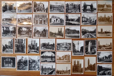 Britische Vintage touristische Souvenirfotos von London. Konvolut 40.