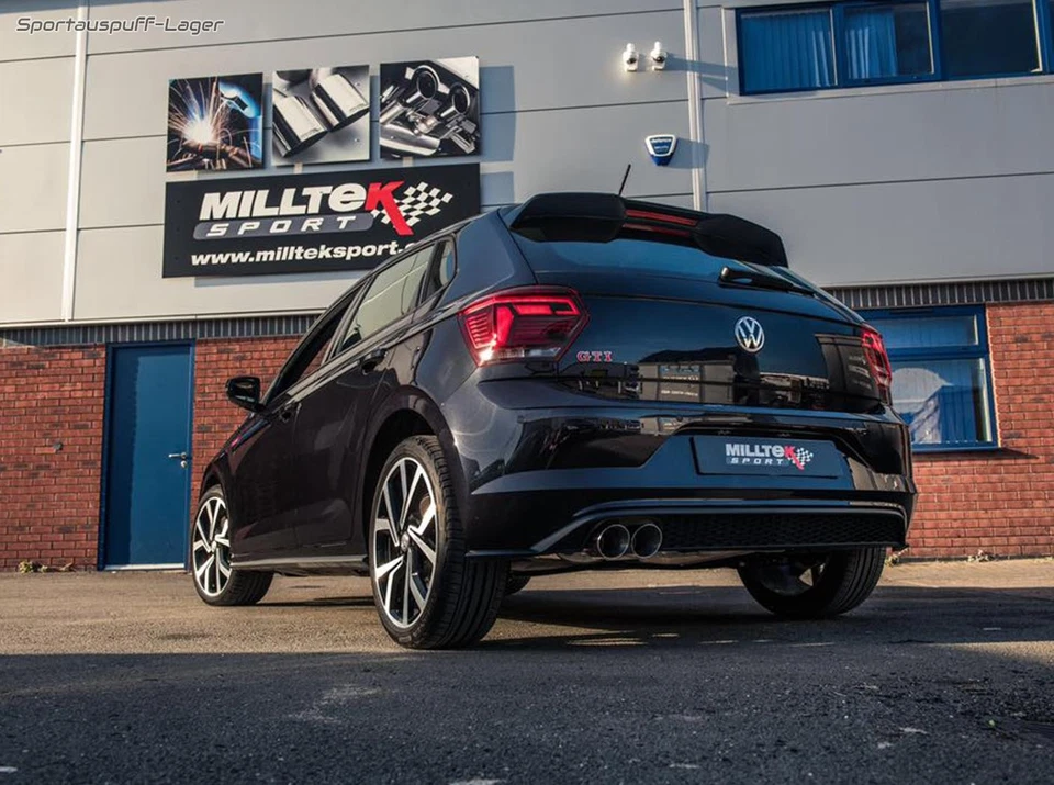 Milltek Sportauspuffanlage ab OPF VW Polo 6 GTI Typ AW 2x90mm rund - Bild 2 von 4