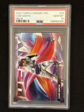 Cam Smith 2025 Topps Chrome Update #HX-25 Helix RC SSP Case Hit PSA 10 Astros
