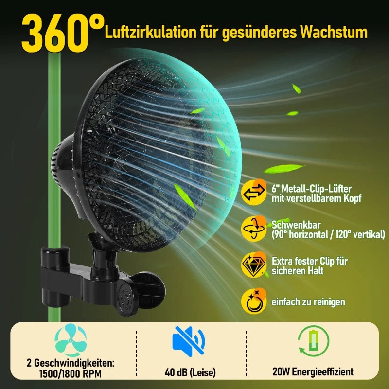 Growbox Growse Gewächshaus Indoor Komplettset Pflanzenzelt LED 100~240W Tent - Bild 3 von 4
