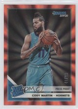 2019-20 Panini Donruss Rated Rookie Press Proof Red Laser 40/99 Cody Martin 12dm