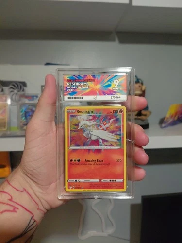 ACE 9 Reshiram 017/072 - Shining Fates - Graded MINT Amazing Rare Pokémon Card