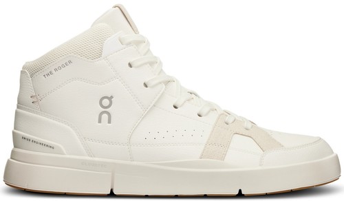 Mens 12.5 - On Cloud The Roger Clubhouse Mid All White Shoes  display picture 2