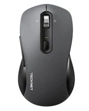 TECKNET Wireless Bluetooth Mouse, [USB + BT1 + BT2] Silent Click,4-Way Scroll...