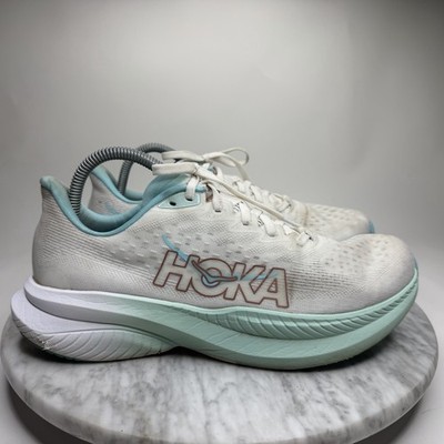 Hoka One One Mach 6 Frost/Rose Gold Running Shoes Women's Size 10B 1147810FTRS
