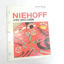 VINTAGE 1980S NIEHOFF WIRE AND CABLE CATALOG AUTOMOTIVE PARTS ACCESSORIES