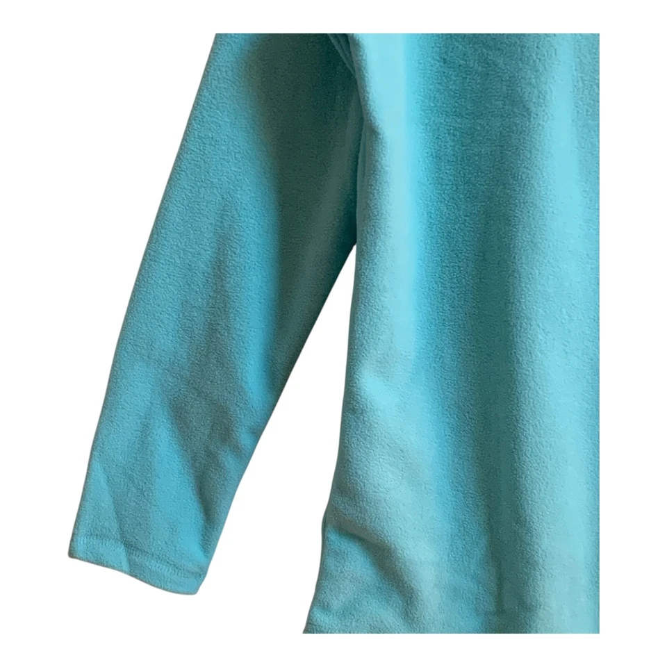 Pijama feminino Gilligan O'Malley tamanho grande veludo azul pelúcia floco de neve 2 peças PJs - Imagem 3 de 4