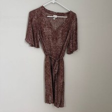 Elegant Brown Patterned Dress