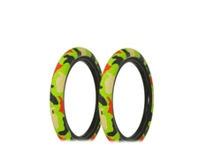 ALTALINE Bicycle TIRES 20" x 2.35 GREEN JUNGLE SEMSLICK Tread (2) TIRES BMX BIKE