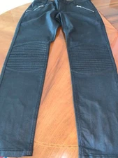 Alexander McQueen Jeans Equestrian Biker Riding Pants Quilted Knee SIZE 29