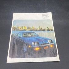 1974 General Motors GM Annual Report 1975 New Cars Buick Skylark Sales Catalog