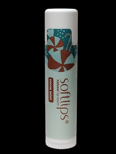 SOFTLIPS HOLIDAY EDITION Moisturizing Natural Lip Balm COCOA MINT 0.15oz Sealed - Picture 2 of 24