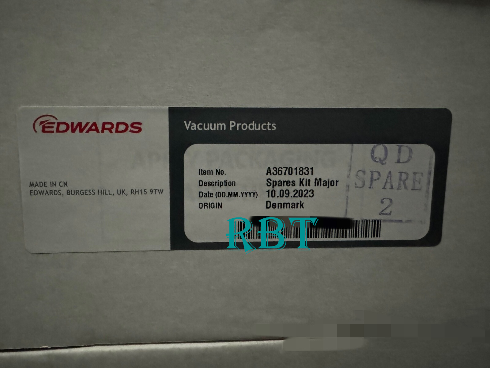 EDWARDS A36701831 Vacuum Grand Repair Kit Brand New