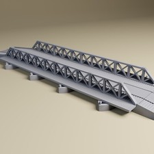 Pontoon/Bailey Bridge -  20mm & 28mm WWII Ter...
