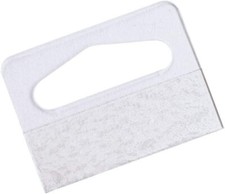 800 Slotted Hang Tabs Adhesive Slot Hanging Plastic Merchandise Tab 1 x 1 "