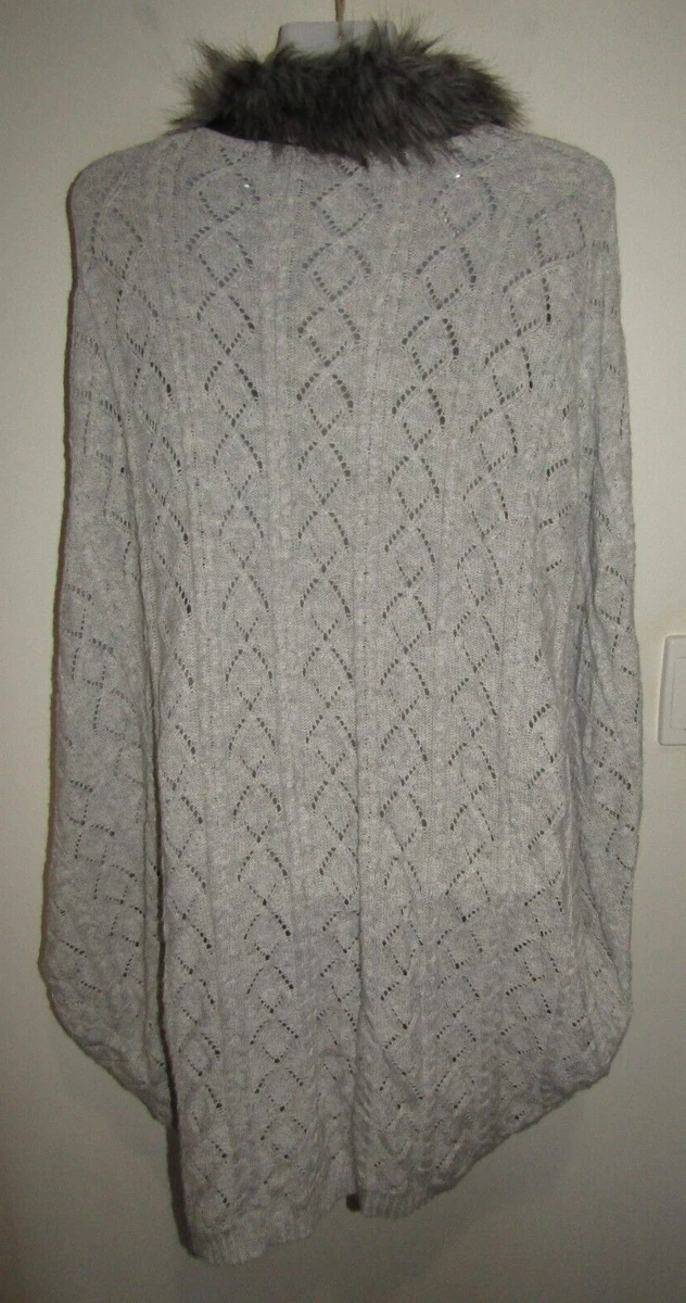 Grey clearance fur cardigan