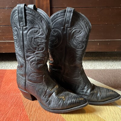靴 vintage TONY LAMA western boots 8 black s-l400.jpg