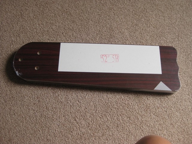 Set Of 5 Woodgrain Replacement Wood Ceiling Fan Blades For 52 Fan