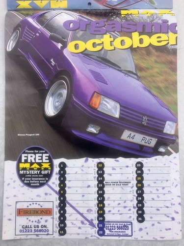 MAX POWER 1997 COVER AUTOS KALENDER - SELTENE 12 AUTOS - Bild 12 von 12