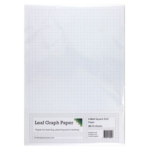 a3 graph paper 10mm 1cm squared 30 loose leaf sheets grey grid lines ebay