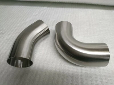EXHAUST PARTS UK Stainless 304 Exhaust Manifold Downpipe 1D Radius Tight Mandrel Bends 45 90