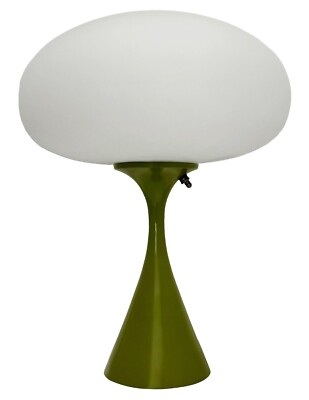 Mid Century Design Table Lamp by Designline in Dark Green - Retro Mushroom Lamps
