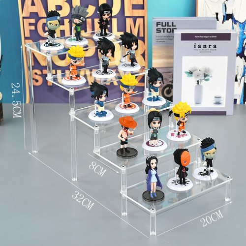 Acrylic Display Riser, Clear Display Risers Stand, 3-Step Display Shelf 20 40CM - Picture 14 of 24