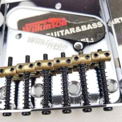 Guitar Bridge Wilkinson WOT02 Vintage Bridge for TL Electric Guitar Brass Saddle