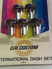 Vintage  NOS  5 piece dash knob set Cal Custom