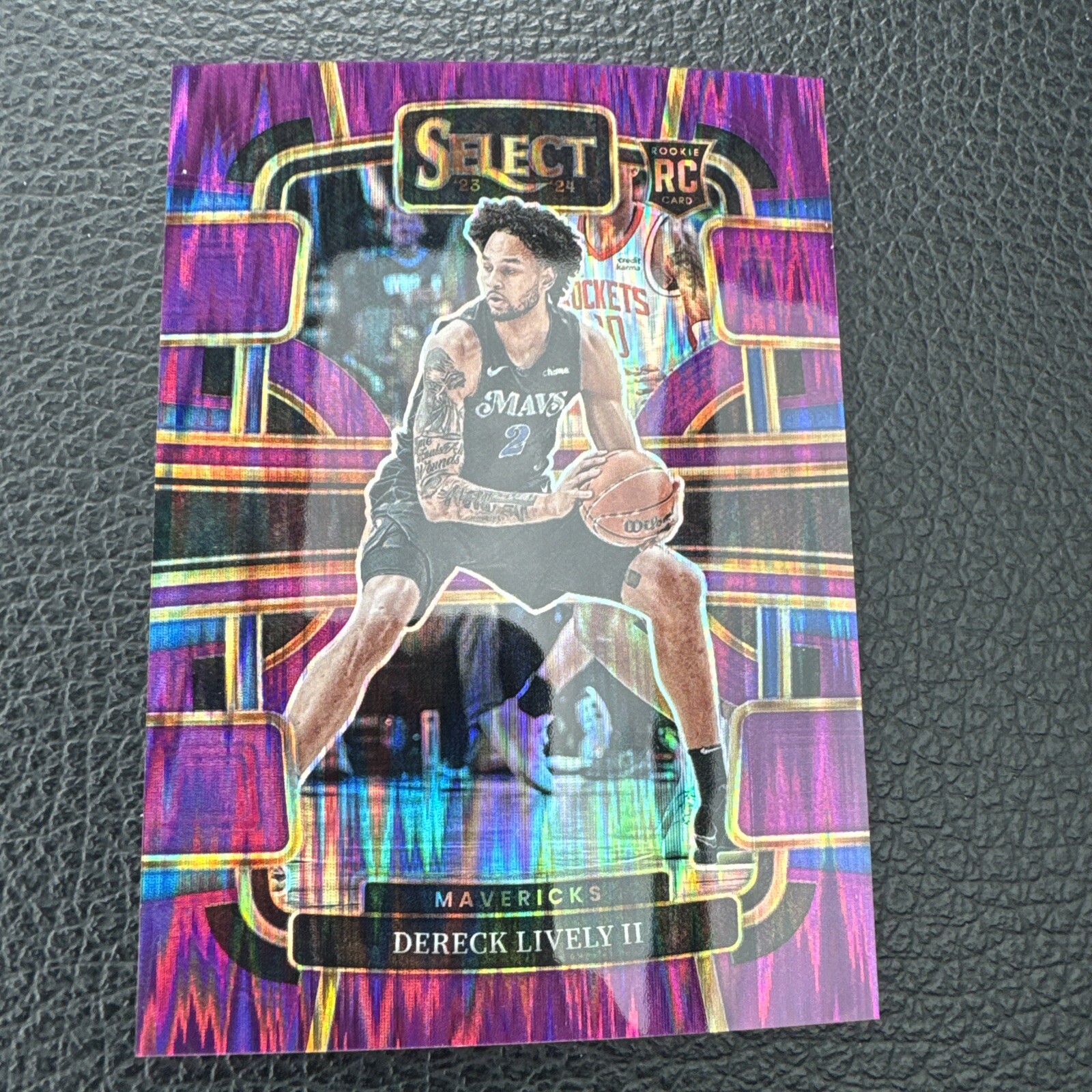 2023-24 Panini Select Dereck Lively II Concourse Purple Flash Prizm /175 ROOKIE