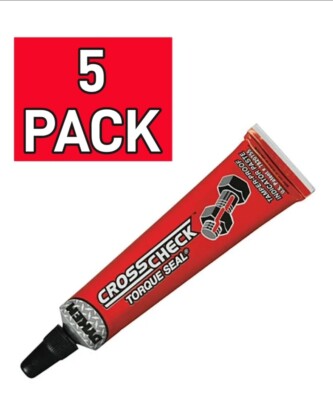 5 PACK-ITW Dykem ''Cross Check'' Torque Seal Red Tamper-Proof Indicator Paste