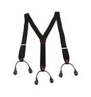 Portable Button Holes Link Men Suspenders Mens Braces Suspenders w/6 Button Hole