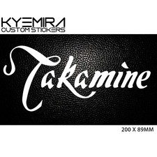 TAKAMINE 200mm Vinyl Decal/Sticker Choose your colour KCS