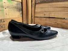 Zapatos para mujer Hush Puppies 9,5 vintage sin cordones serenos azul marino 74843/94181H