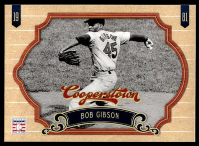 #ad 2012 Panini Cooperstown Bob Gibson #104 HOF St. Louis Cardinals $1.99