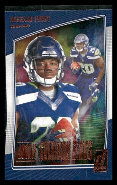 2018 Donruss #RGK-18 Rashaad Penny Rookie Seattle Seahawks