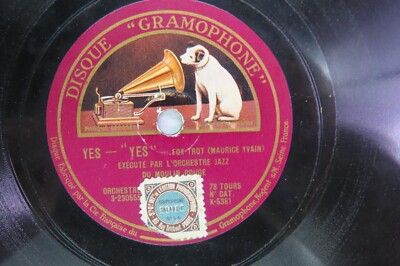 Execute Par L' Orchestre Jazz Du Moulin Rouge- HMV K-3381 - Yes Yes