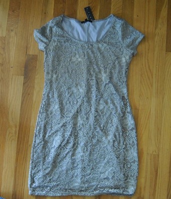 Tiana B. Dresses | Nwt! Tiana B. Layered Lace Dress | Color: Gray | Size: S | Nc_Gngr_Resell's Closet