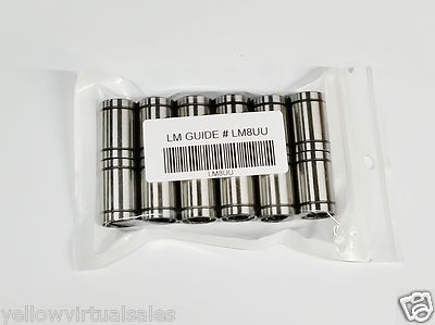   12 Linearlager LM8UU 8MM RepRap Prusa Mendel DIY CNC Motion  